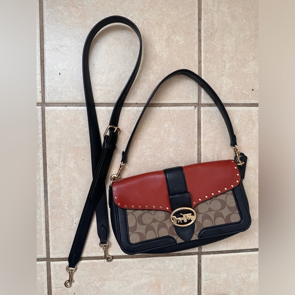 Coach bag. Long straps and shoulder straps - Picture 6 of 6